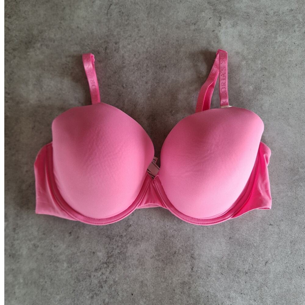 Victoria Secret t-shirt lightly lined full coverage bra 36D bubble gum pink